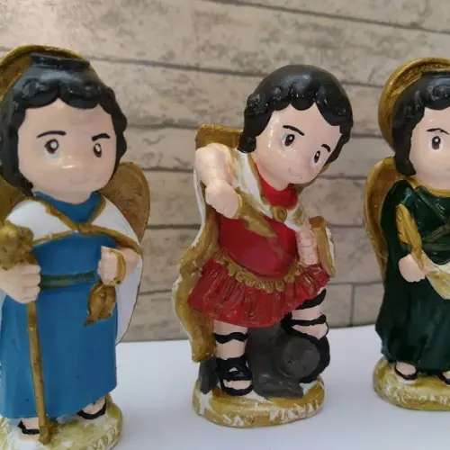 Trio de Arcanjos Baby 9cm