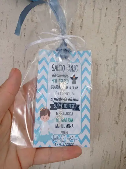 Marca Páginas Cartão Personalizado Tercinho em Pérolas