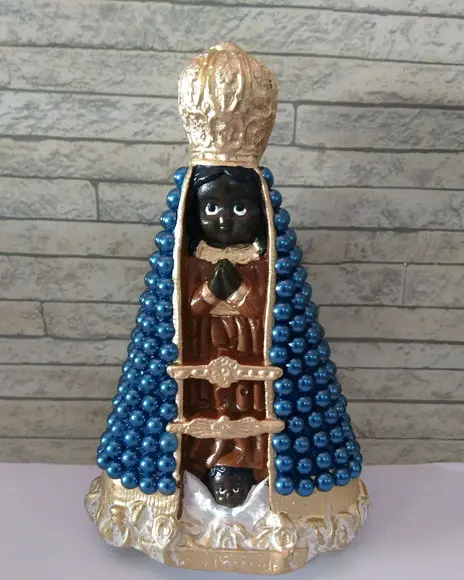 Nossa Sra Aparecida Baby 20cm c/ Pérolas