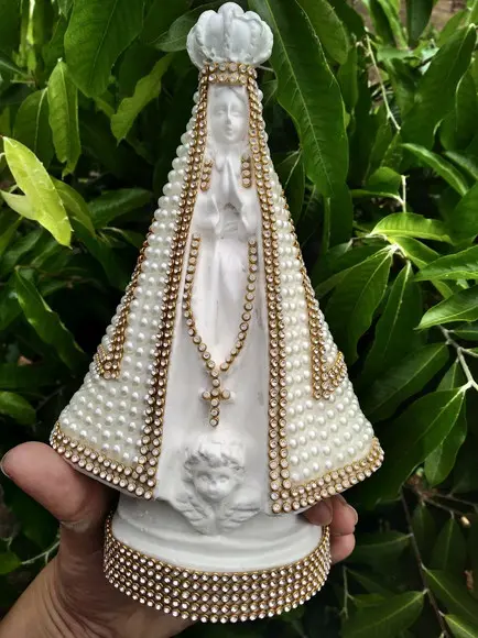 Nossa Senhora Aparecida 22cm com Pérolas