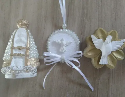 Kit Nossa Sra Aparecida Baby + Mandala Divino + Ímã Divino