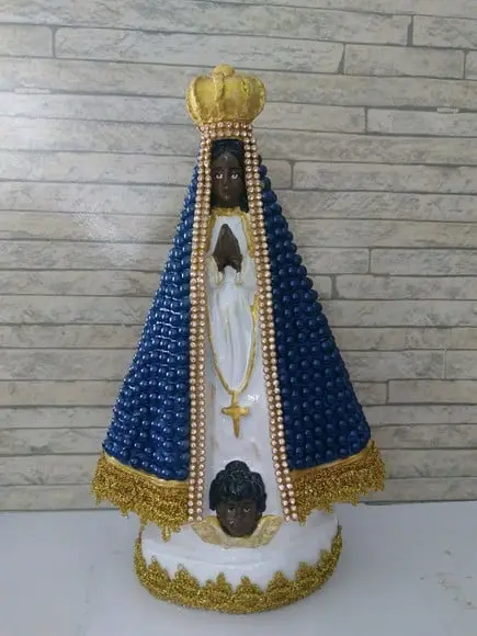Nossa Senhora Aparecida 27cm com Pérolas