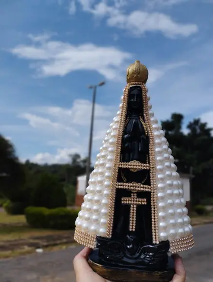 Nossa Senhora Aparecida 30cm com Pérolas
