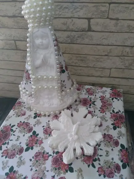 Kit Caixa MDF + Nossa Senhora + sabonete Espírito Santo