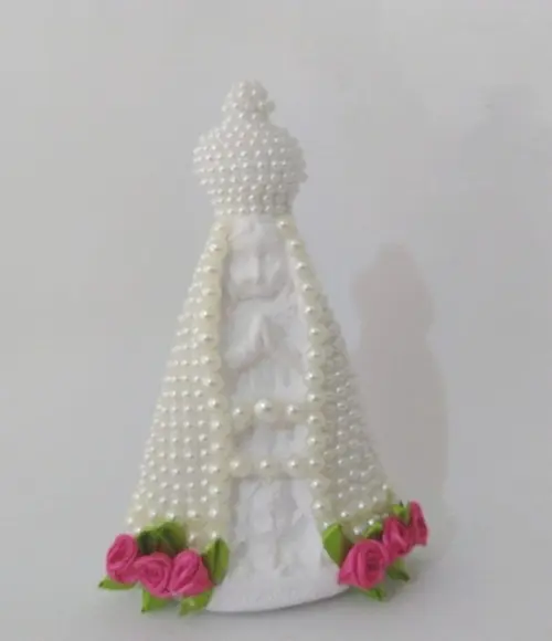 Nossa Sra Aparecida Baby 15cm c/ Pérolas