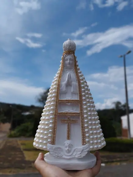 Nossa Senhora Aparecida 30cm com Pérolas