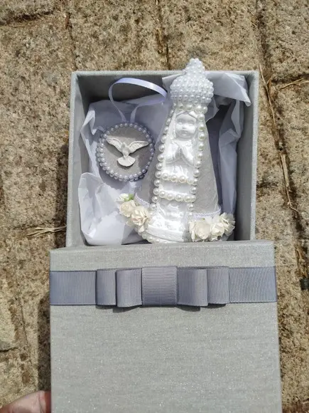 Kit Caixa mdf 15x15 + Nossa Senhora + Mandala