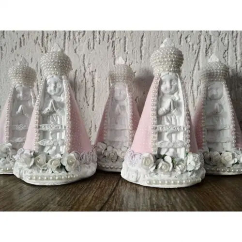 Kit 15 N Sra Aparecida Baby 15cm + 15 Livrinhos + Tercinho