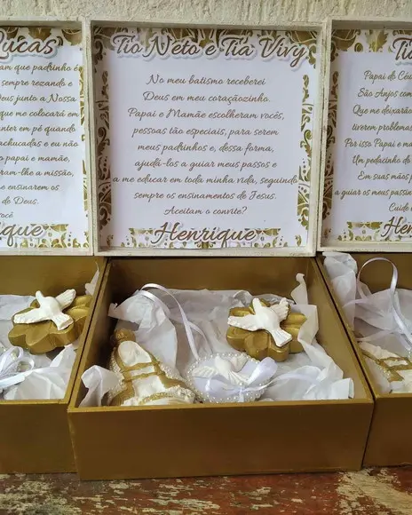 Kit Caixa Padrinhos MDF + N. Sra. + Mandalas Divino