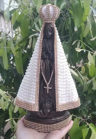 Imagem de N. Senhora Aparecida 27cm com Pérolas