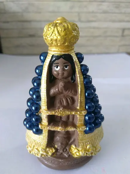 Nossa Sra Aparecida Baby 8.5cm c/ Pérolas