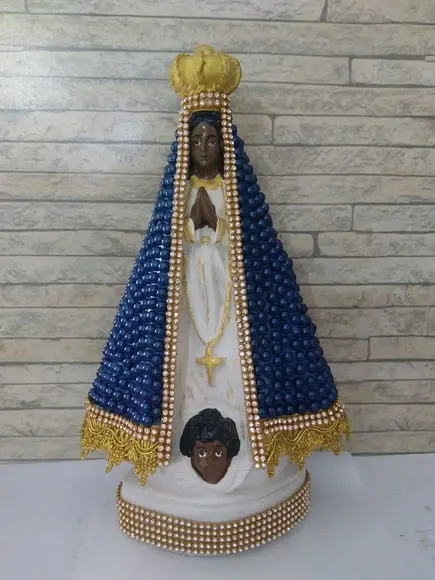 Nossa Senhora Aparecida 27cm com Pérolas