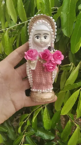 Santa Terezinha baby 13cm decorada