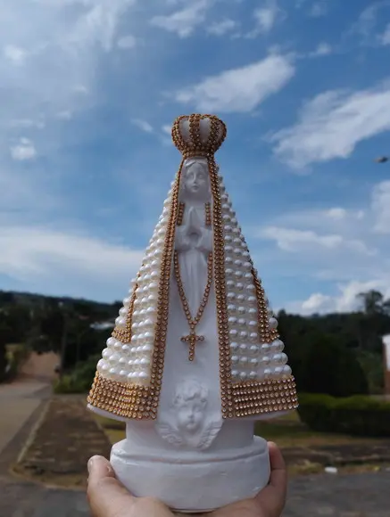 Nossa Senhora Aparecida 27cm com Pérolas