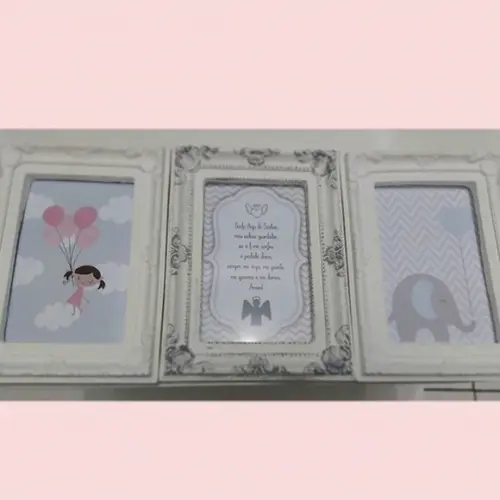 Kit 3 Quadrinhos Decoração