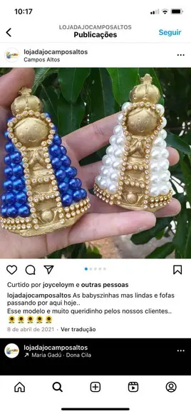 Kit 12 Nossa Sra Aparecida Baby 8.5cm