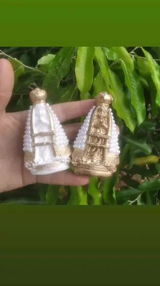 Nossa Sra Aparecida Baby 8.5cm com Perolas