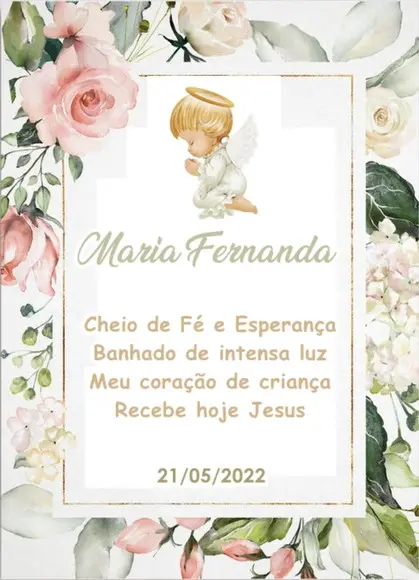 Kit 100 Livrinho de Orações Personalizado Batizado