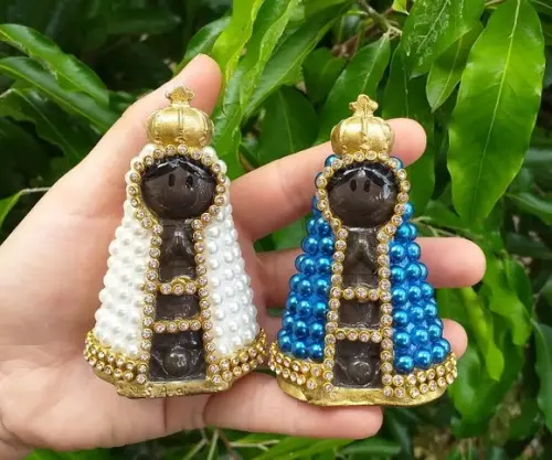 Nossa Senhora Aparecida Baby Pérolas 9cm