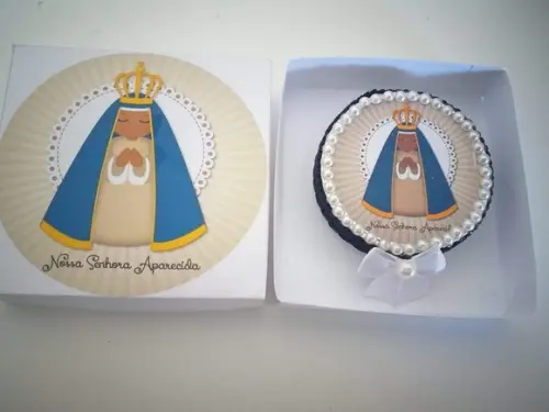 Kit Batizado Latinha personalizada e Tercinho