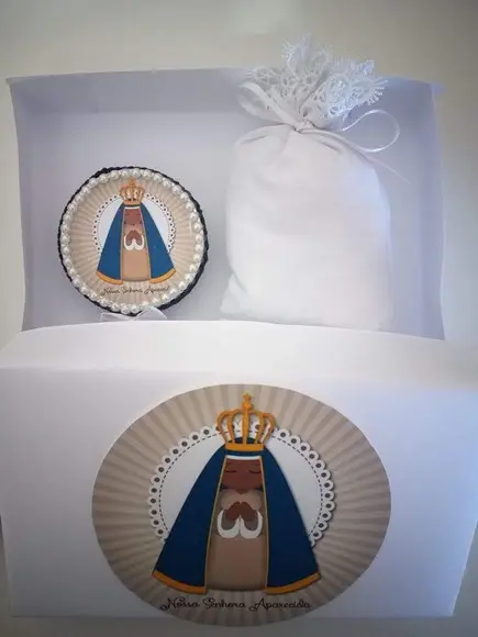 Kit Batizado Sachê, Latinha personalizada e Tercinho