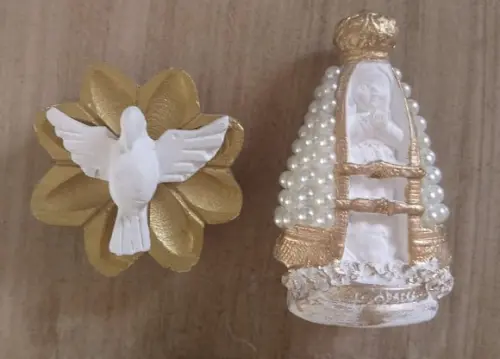 Kit Nossa Sra Aparecida Baby + Ímã Divino