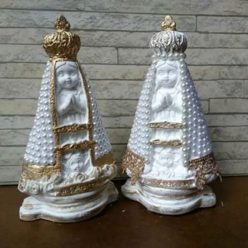 Nossa Sra Aparecida Baby 16cm c/ Pérolas