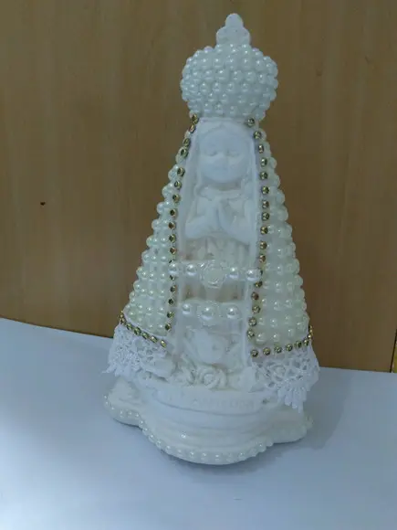 Nossa Sra Aparecida Baby 16cm c/ Pérolas