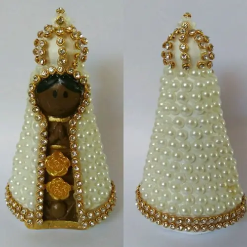 Nossa Senhora Aparecida Baby Pérolas 9cm