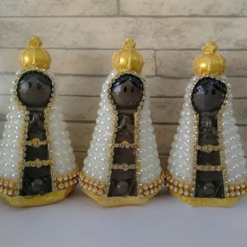 Nossa Senhora Aparecida Baby Pérolas 9cm