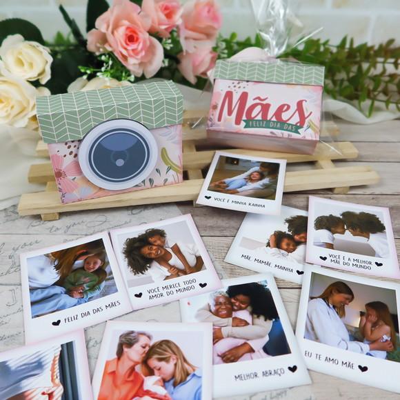 Caixa com Fotos Polaroid Dia das Mães Lembrancinha