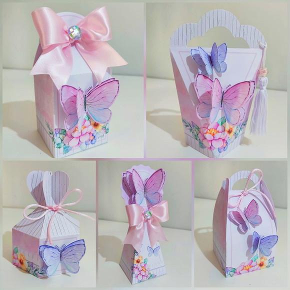 Kit 30 Lembrancinhas Jardim Borboletas