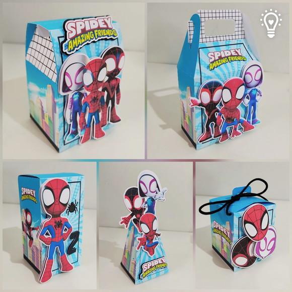 Kit 20 Lembrancinhas Homem Aranha e Seus Amigos Spidey