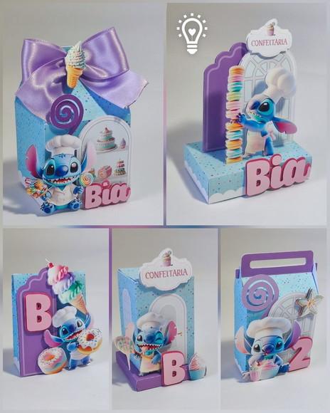 Kit 30 Lembrancinhas Stitch Confeitaria