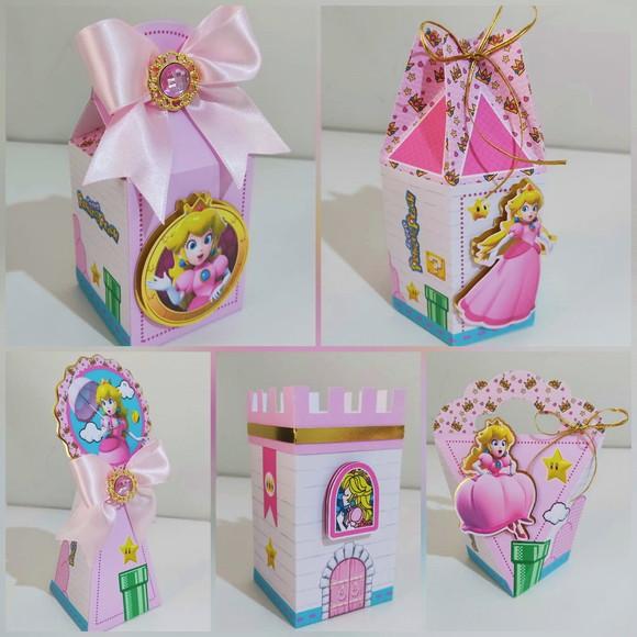 Kit 20 Lembrancinhas Princesa Peach Mario