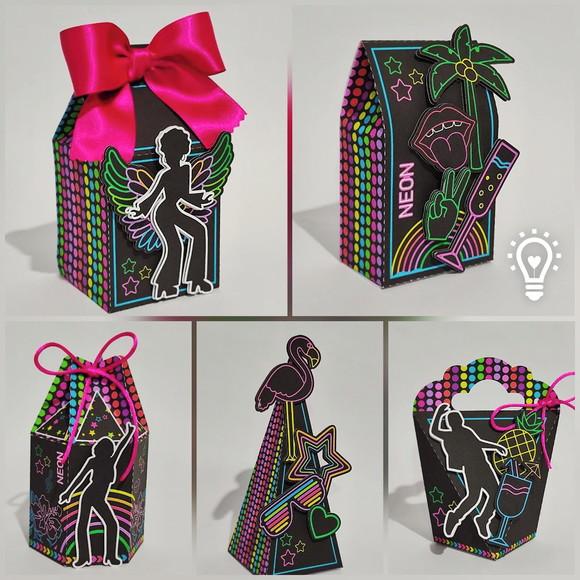 Kit 30 Lembrancinhas Neon