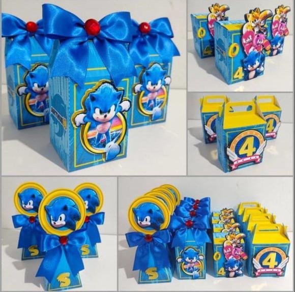 Kit 30 Lembrancinhas Sonic