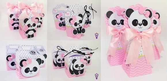 Kit 20 Lembrancinhas Panda