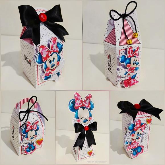 Kit 30 Lembrancinhas Minnie Vermelha