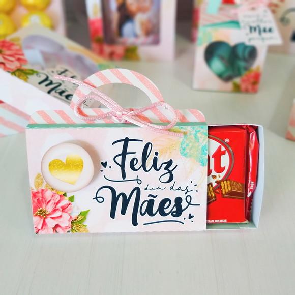 Caixa com Kitkat Dia das Mães Lembrancinha