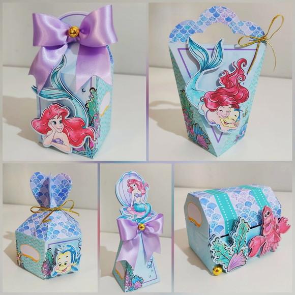 Kit 20 Lembrancinhas Sereia Ariel Fundo do Mar
