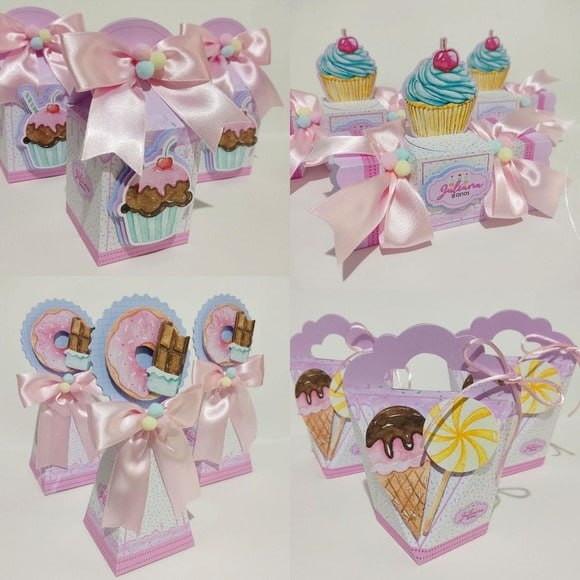 Kit 30 Lembrancinhas Doces Confeitaria
