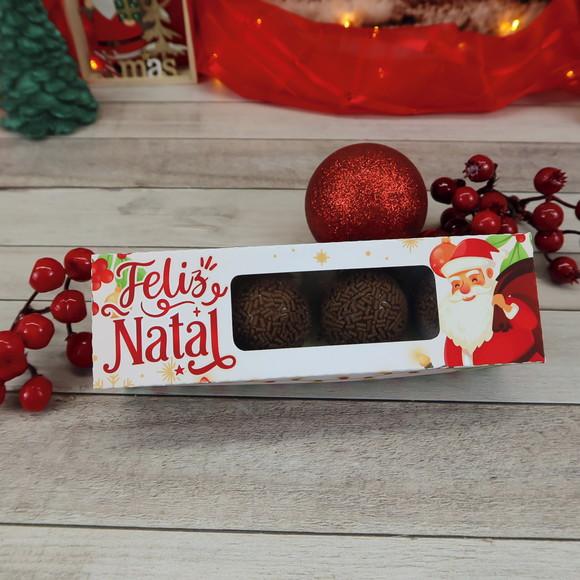 Caixa para 4 Doces Natal Lembrancinha