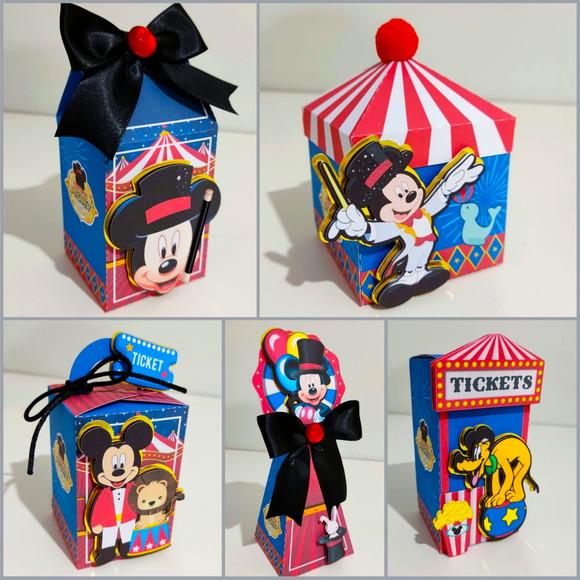 Kit 30 Lembrancinhas Festa Circo do Mickey