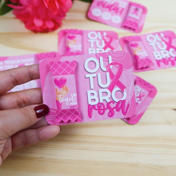 Card com Bala Outubro Rosa
