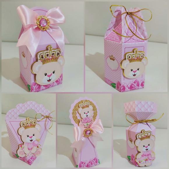 Kit 20 Lembrancinhas Ursinha Princesa