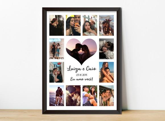 Quadro Dia dos Namorados Personalizado
