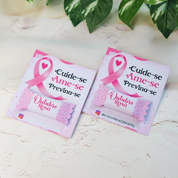 Card com Bala Outubro Rosa