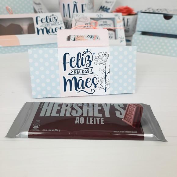 Caixa para Barra de Chocolate 90g Dia das Mães Lembrancinha