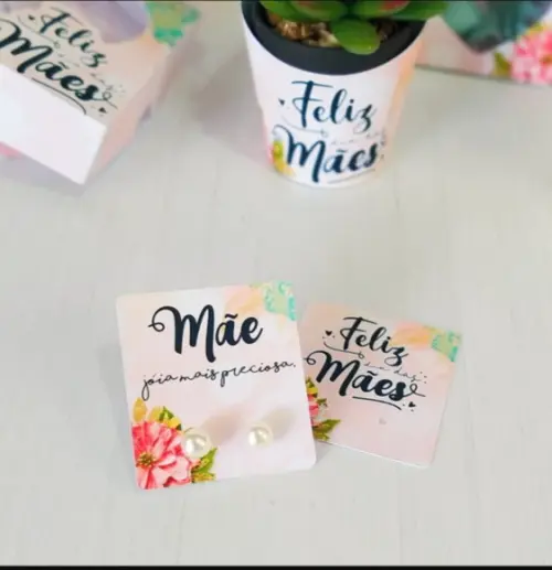 Tag com Brinco Dia das Mães